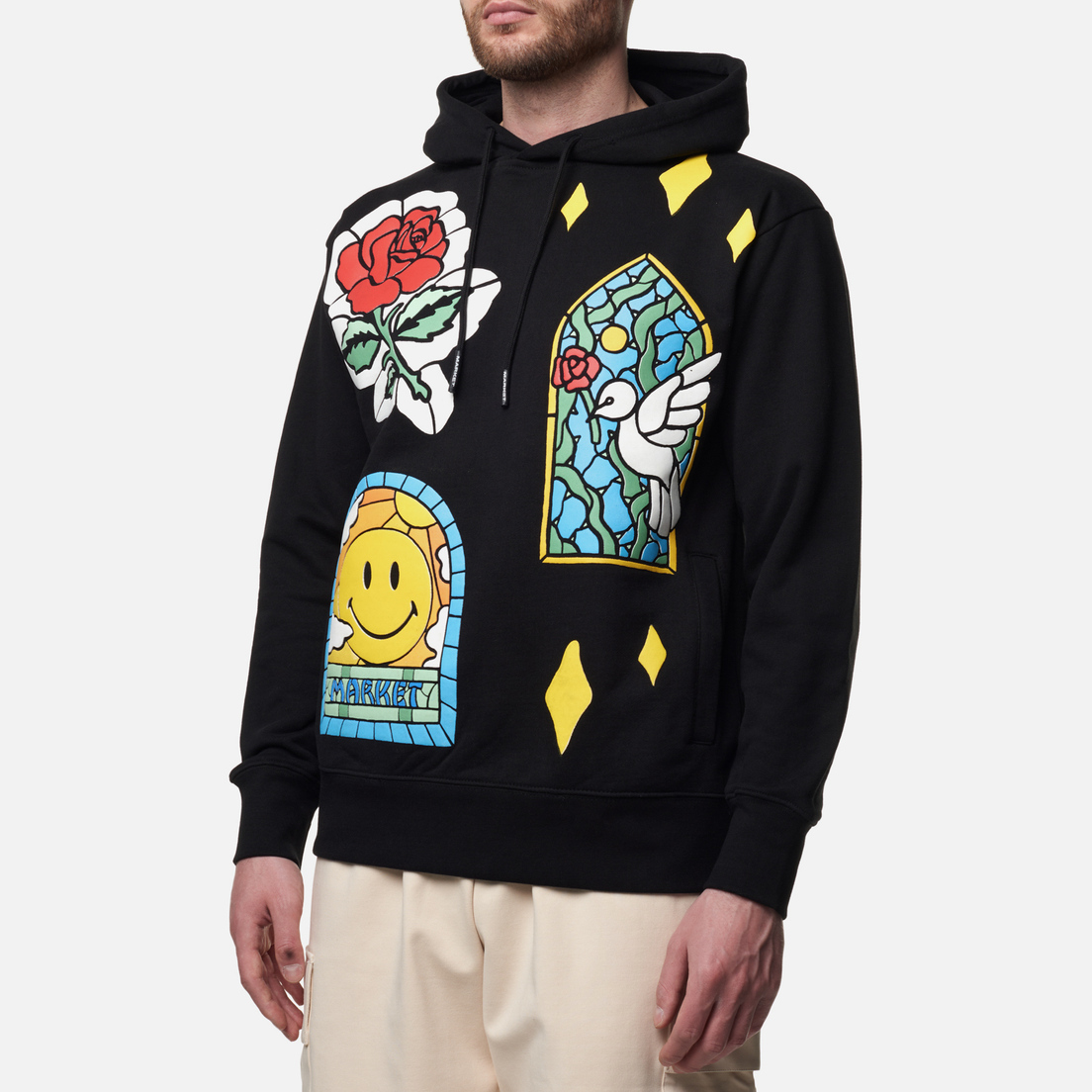 MARKET Мужская толстовка Smiley Cathedral Glass Hoodie