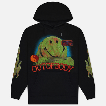 Мужская толстовка MARKET Smiley Out Of Body Hoodie, цвет чёрный, размер XXL