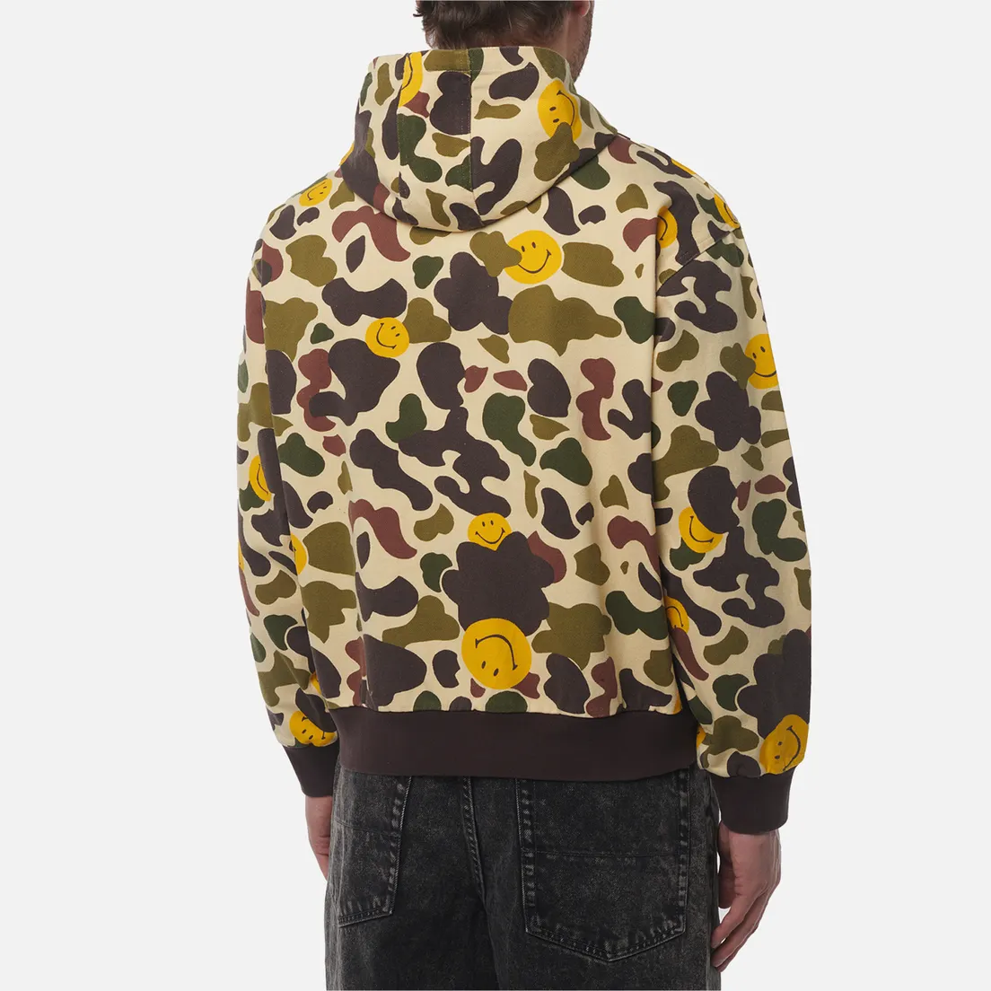 MARKET Мужская толстовка Smiley Camo Zip