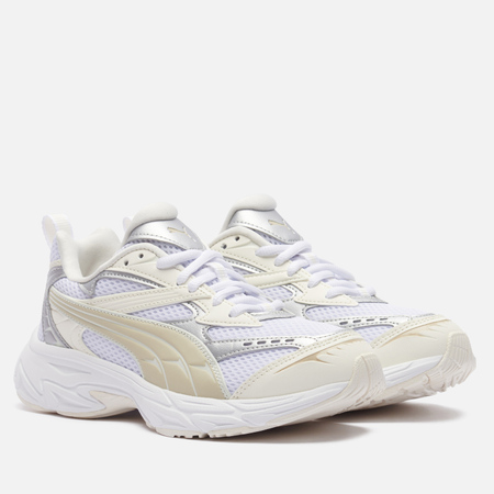 Женские кроссовки Puma Morphic Metallic, цвет бежевый, размер 38.5 EU