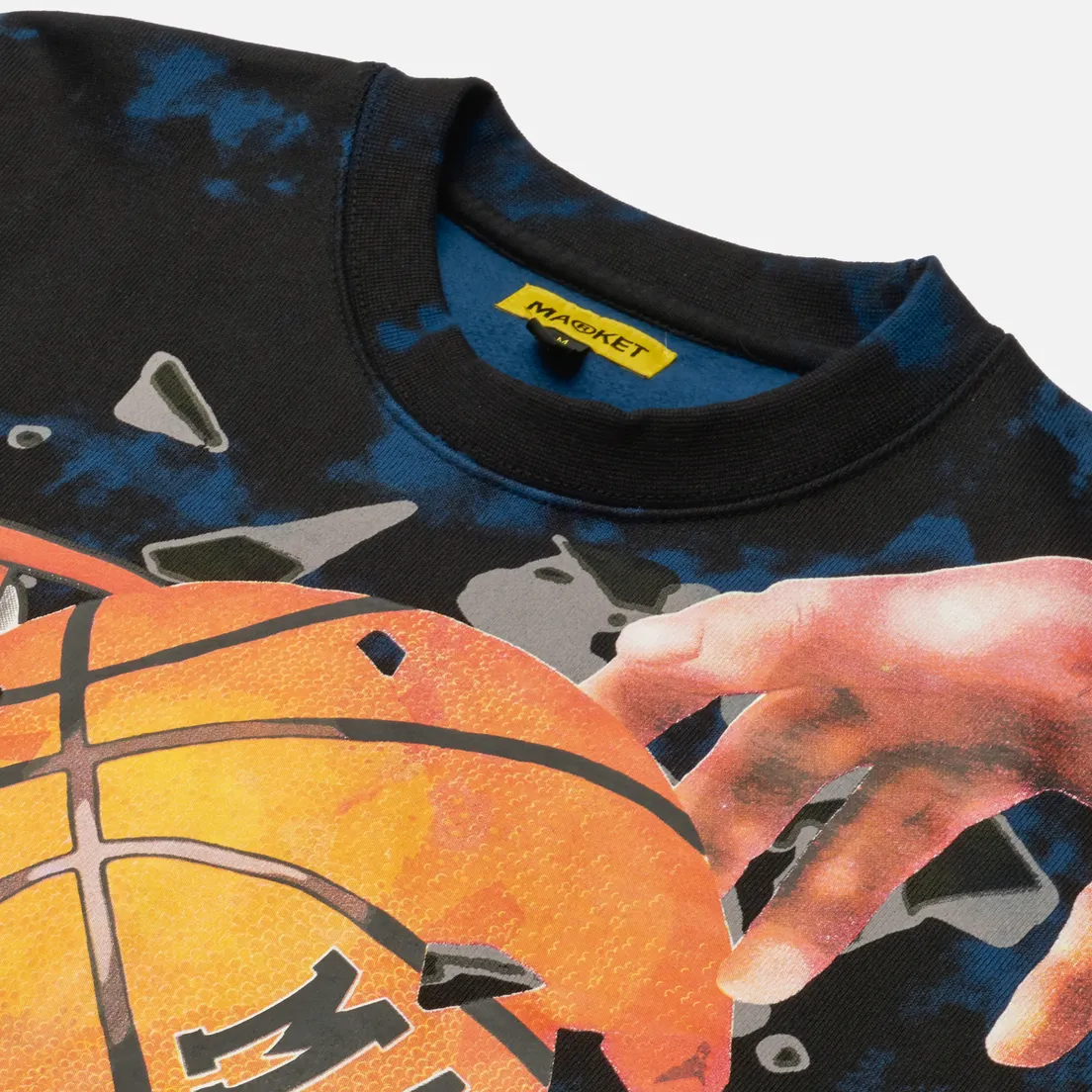 MARKET Мужская толстовка Shattered Backboard Tie-Dye Crew Neck