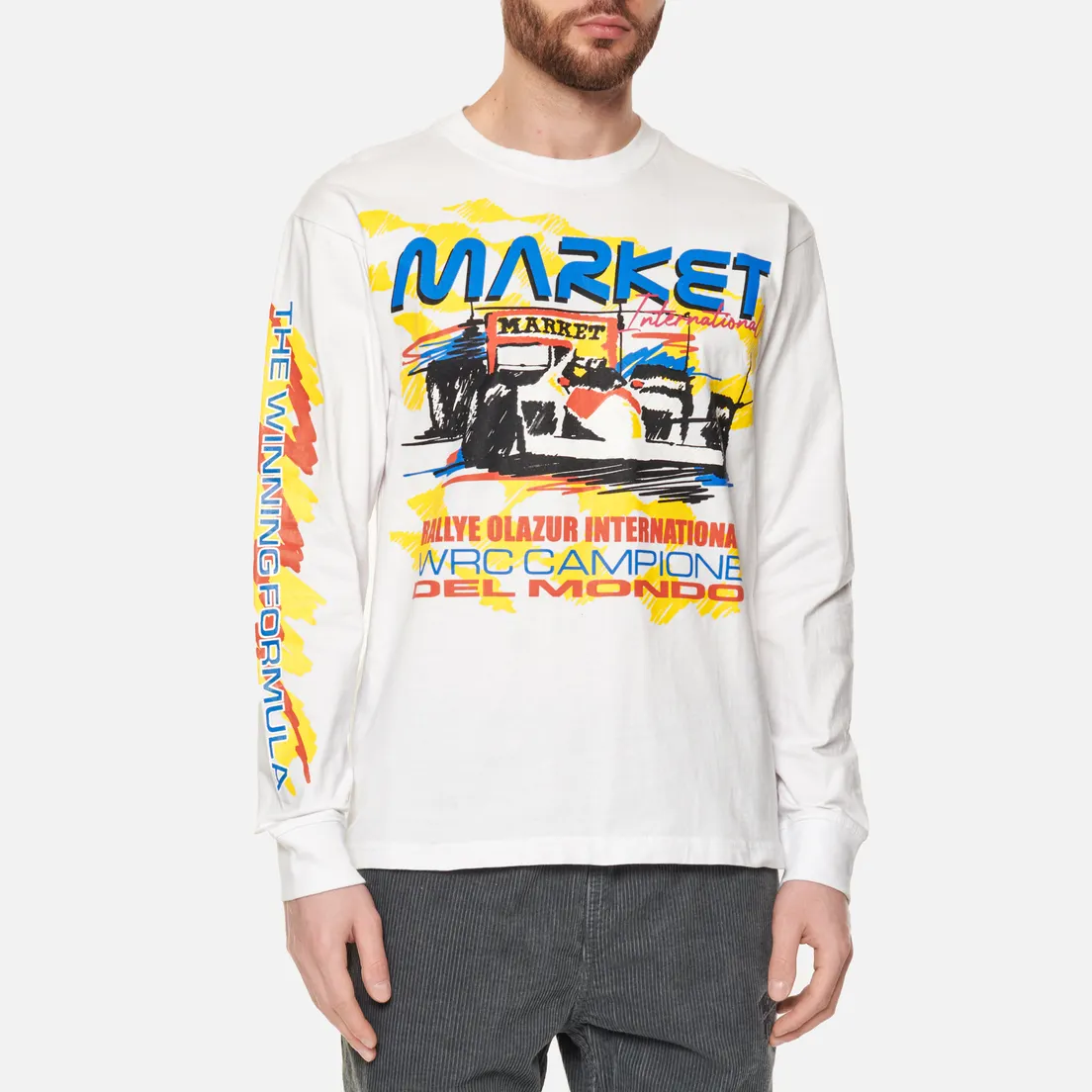 MARKET Мужской лонгслив Racing Stripe
