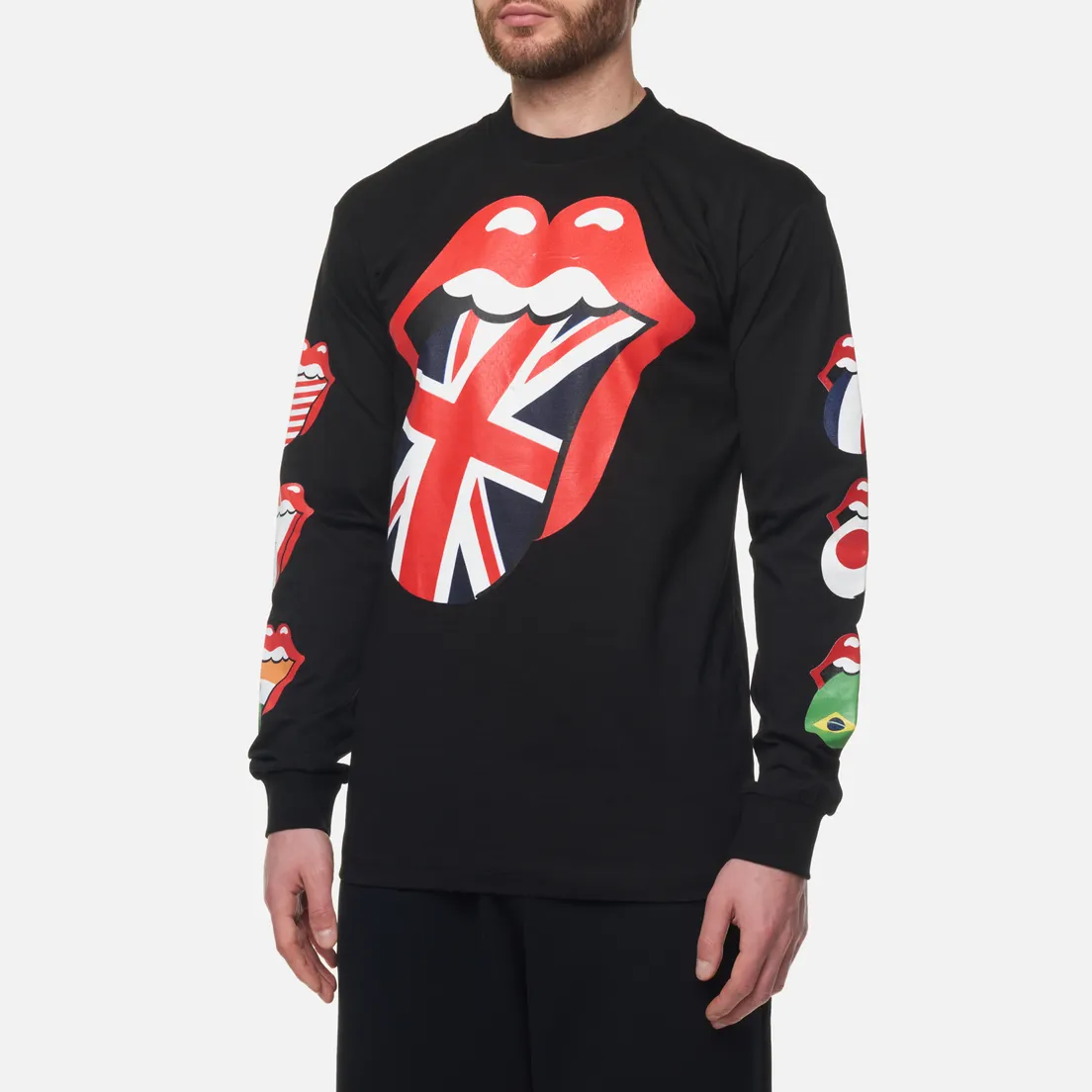 MARKET Мужской лонгслив x Rolling Stones World Flag