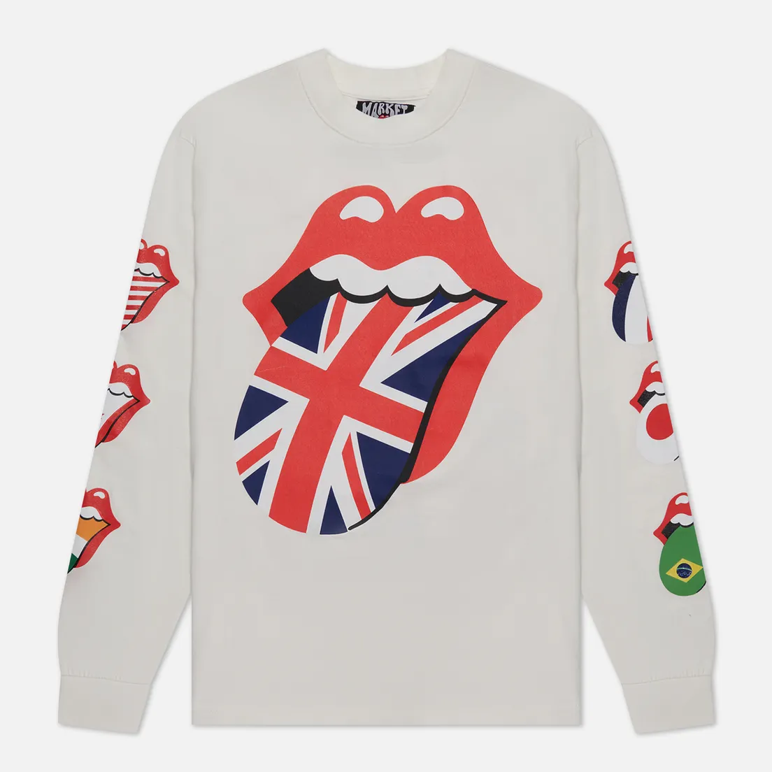 MARKET Мужской лонгслив x Rolling Stones World Flag