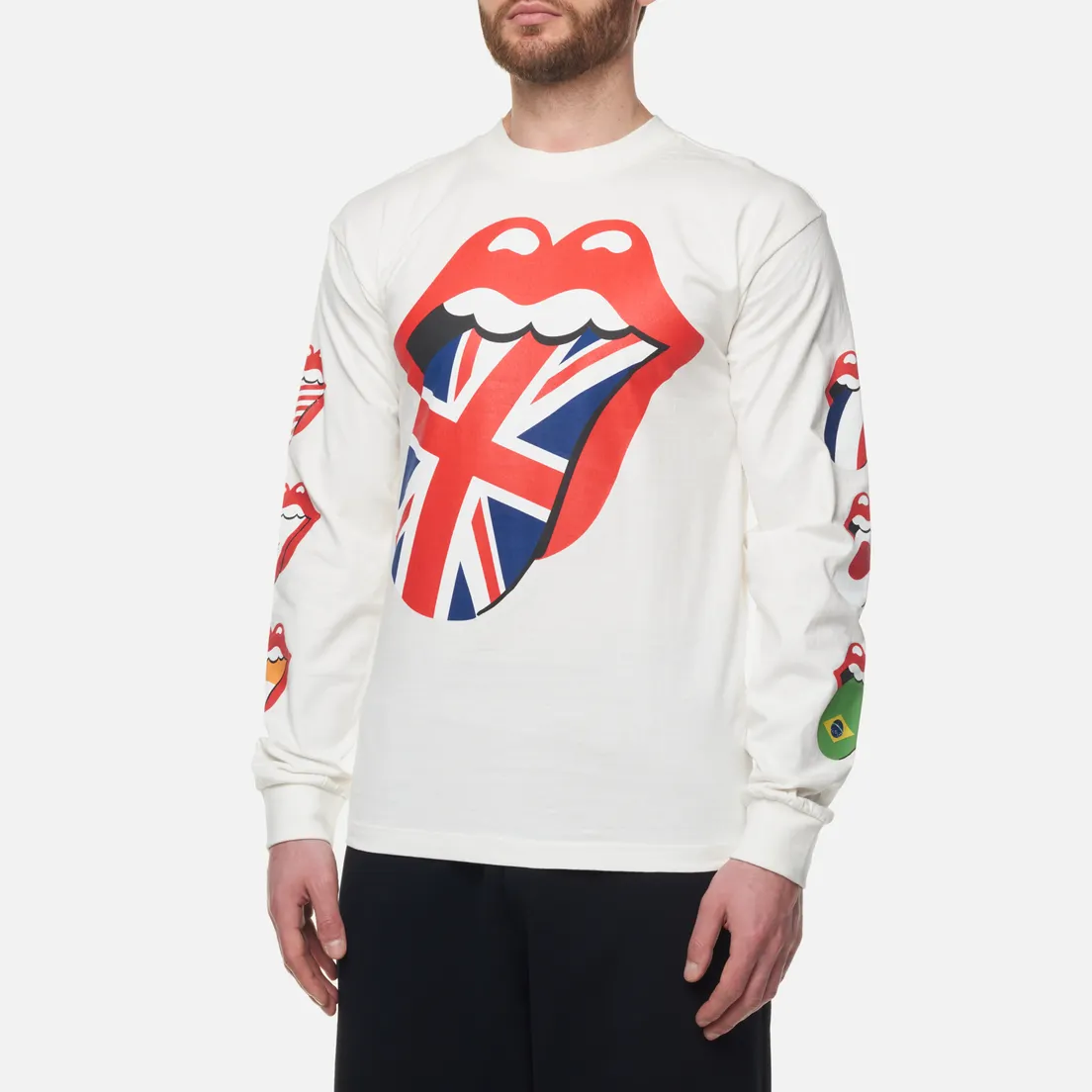 MARKET Мужской лонгслив x Rolling Stones World Flag