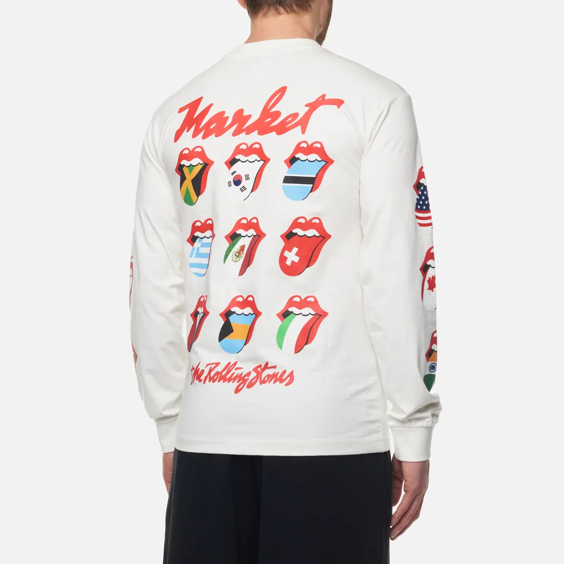 MARKET Мужской лонгслив x Rolling Stones World Flag