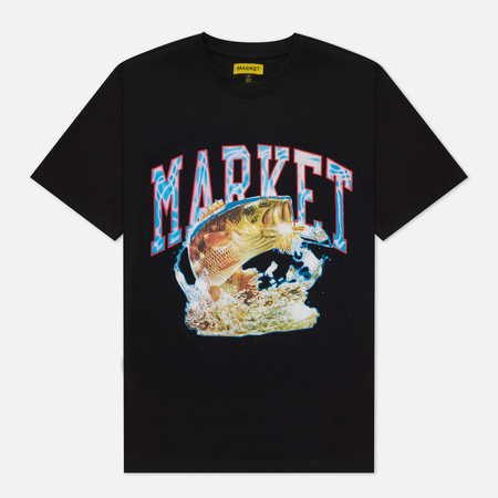 Мужская футболка MARKET Bass Arc, цвет чёрный, размер S