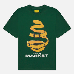 Мужская футболка MARKET Smiley Marche De Forest Green