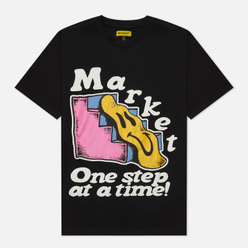 Мужская футболка MARKET Smiley One Step At A Time Black
