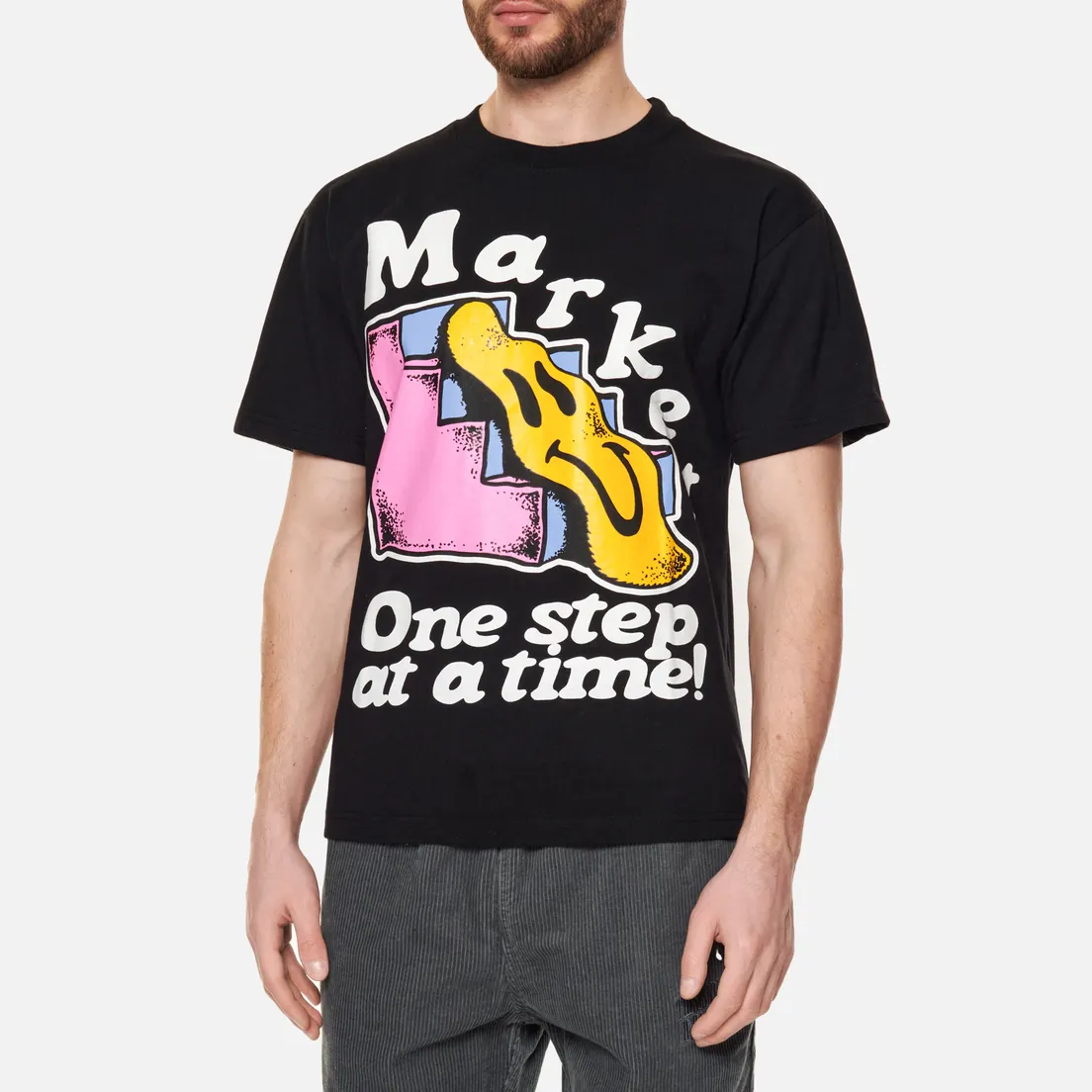 MARKET Мужская футболка Smiley One Step At A Time