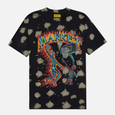 Мужская футболка MARKET Skelly Digital Dunk, цвет чёрный, размер XXL