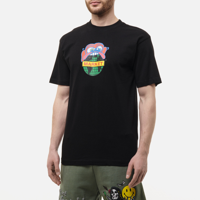 Мужская футболка MARKET, цвет чёрный, размер M 399000980-0001 Design Global Supply - фото 4
