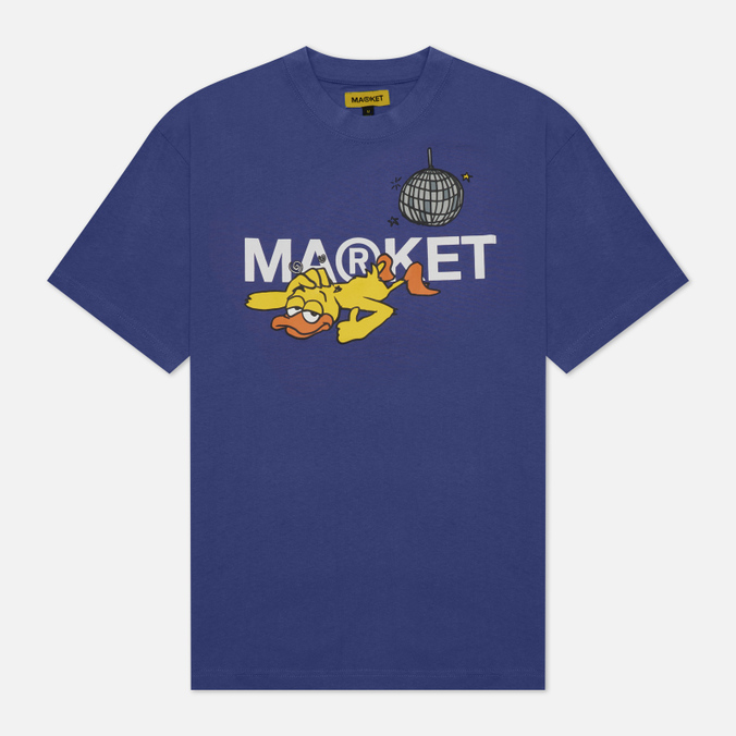 Мужская футболка MARKET, цвет фиолетовый, размер M