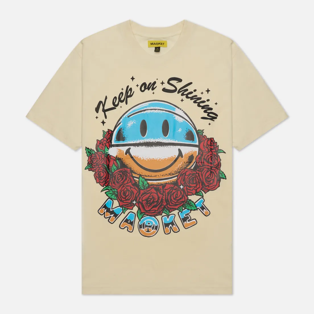 MARKET Мужская футболка Smiley Keep On Shining