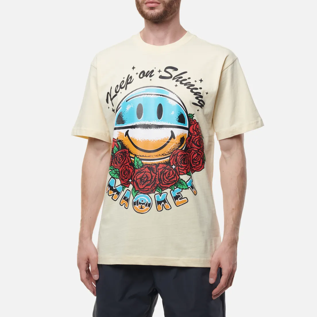 MARKET Мужская футболка Smiley Keep On Shining