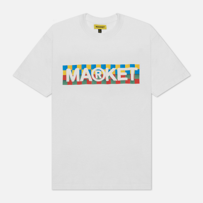 Мужская футболка MARKET, цвет белый, размер L