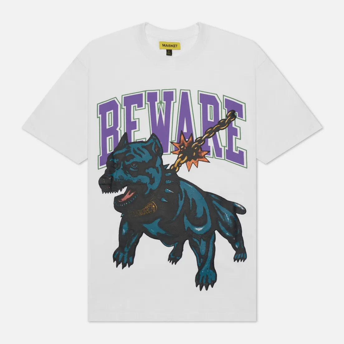 MARKET Мужская футболка Beware Dog Washed