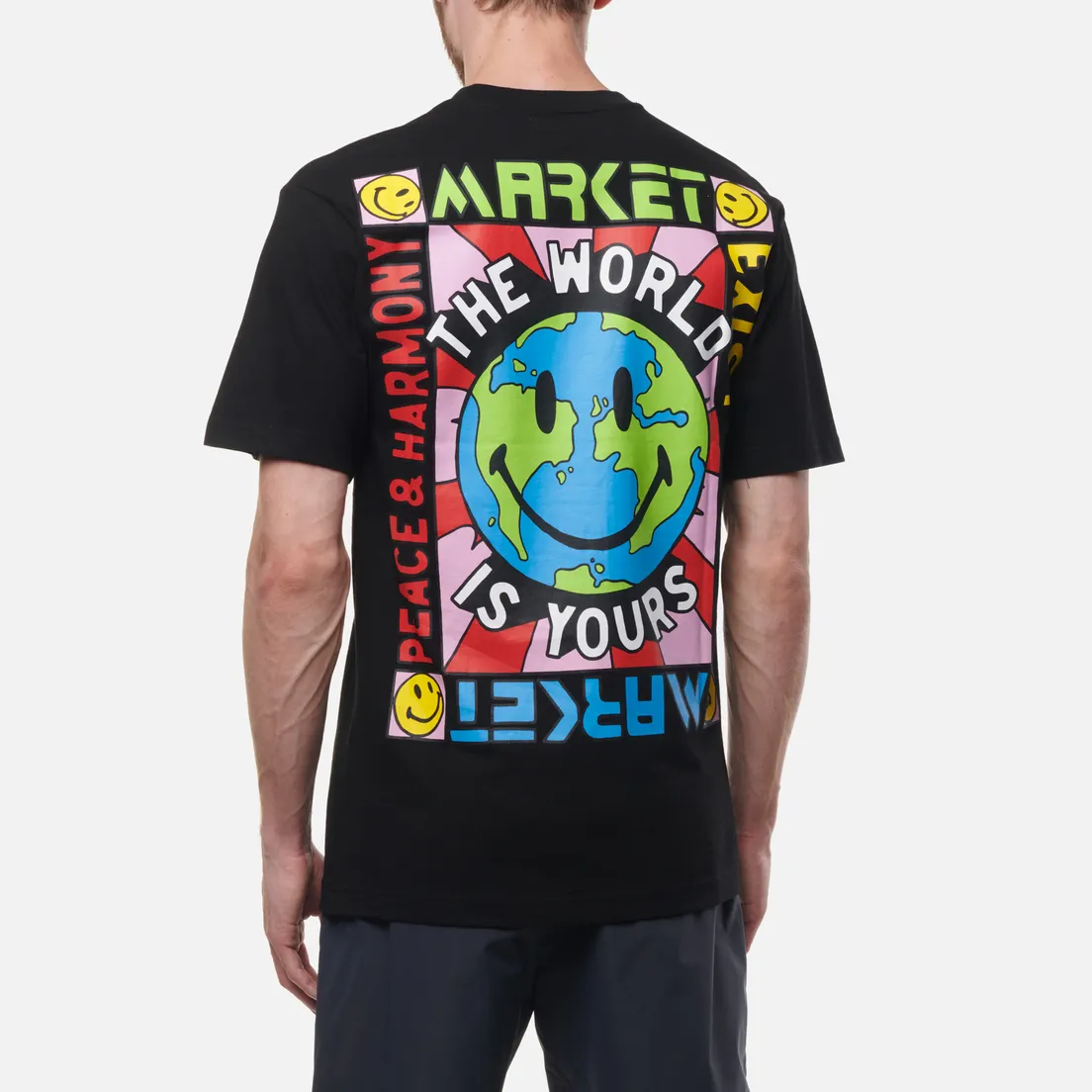 MARKET Мужская футболка Smiley Peace And Harmony World