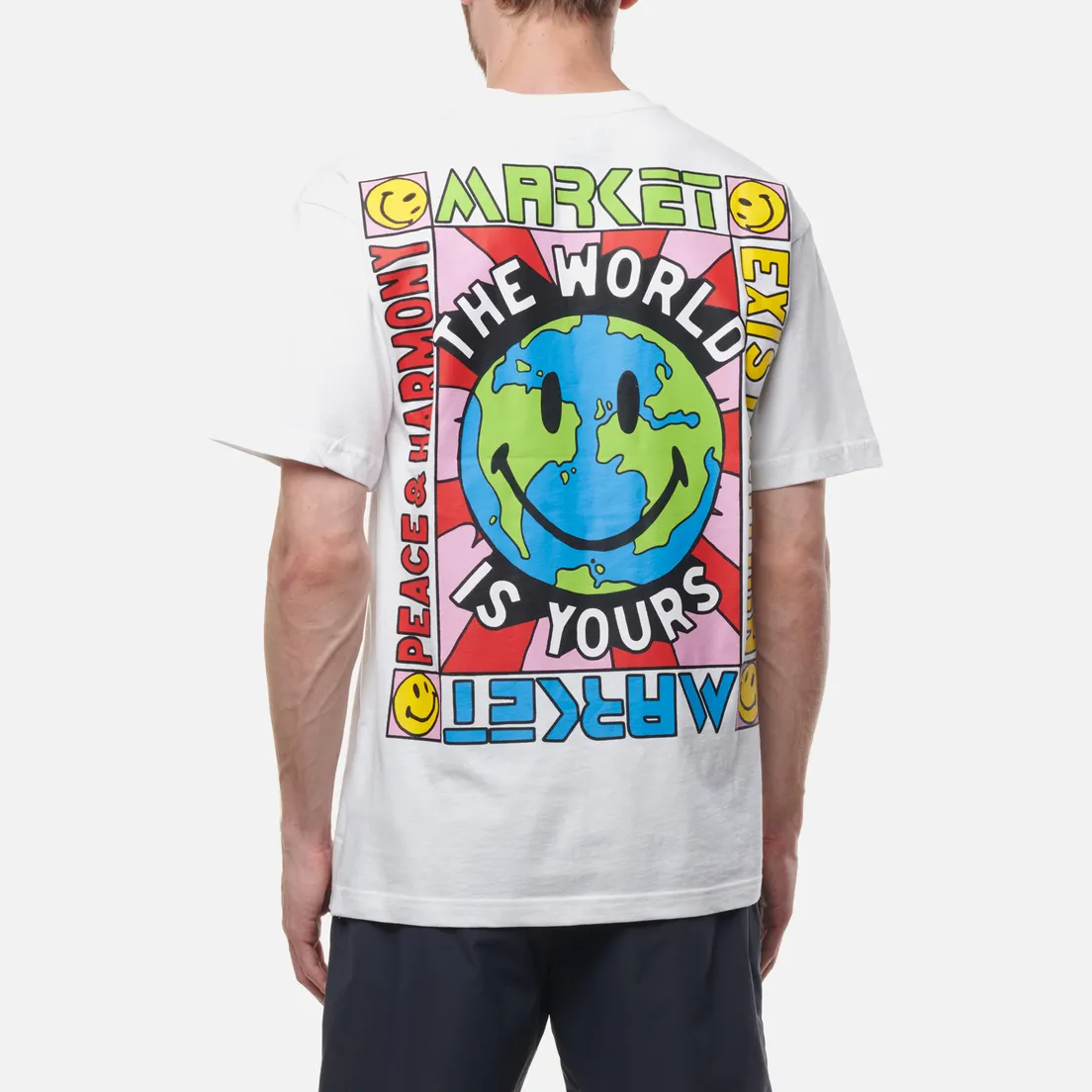 MARKET Мужская футболка Smiley Peace And Harmony World