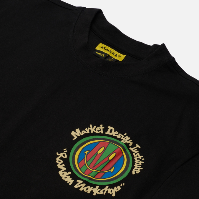 Мужская футболка MARKET, цвет чёрный, размер S 399001099-0001 Design Institute - фото 2