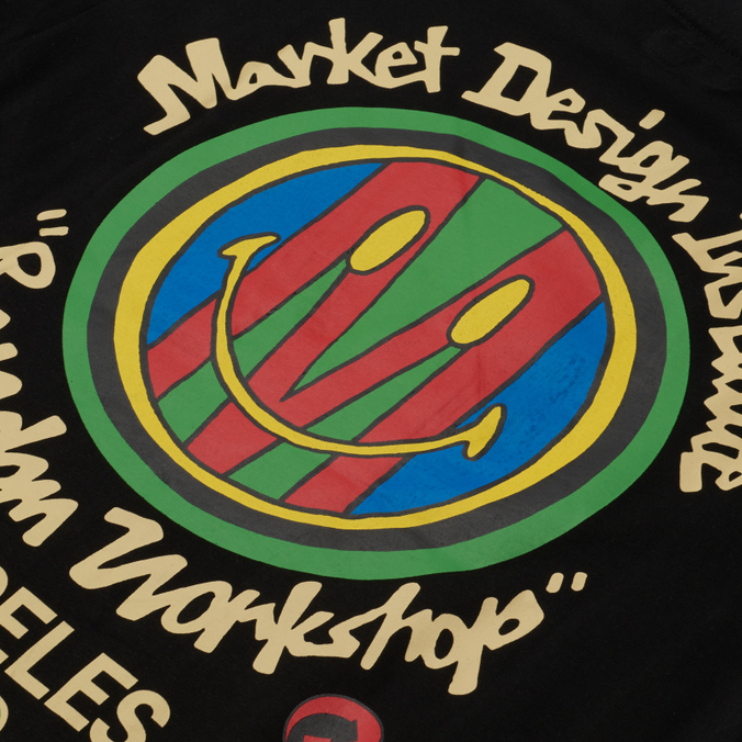 Мужская футболка MARKET, цвет чёрный, размер S 399001099-0001 Design Institute - фото 3