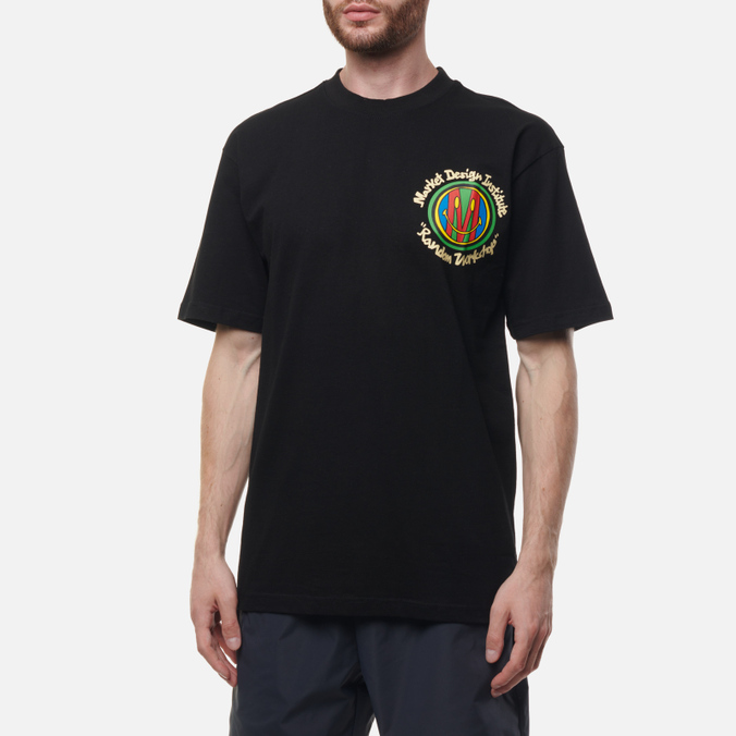Мужская футболка MARKET, цвет чёрный, размер S 399001099-0001 Design Institute - фото 4
