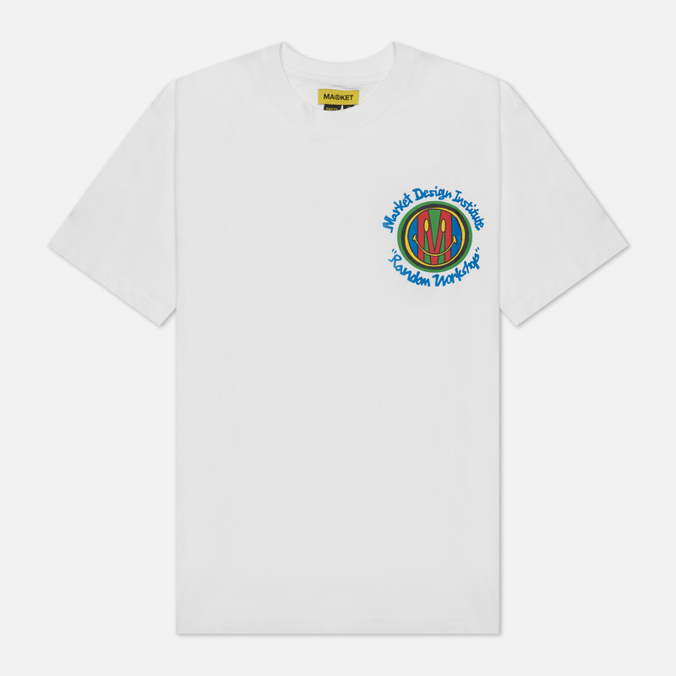 Мужская футболка MARKET, цвет белый, размер M 399001099-1201 Design Institute - фото 1