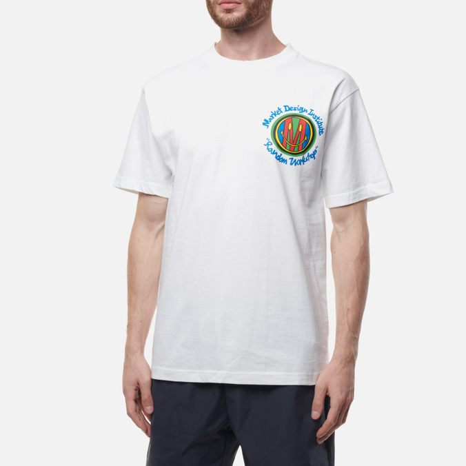 Мужская футболка MARKET, цвет белый, размер M 399001099-1201 Design Institute - фото 4
