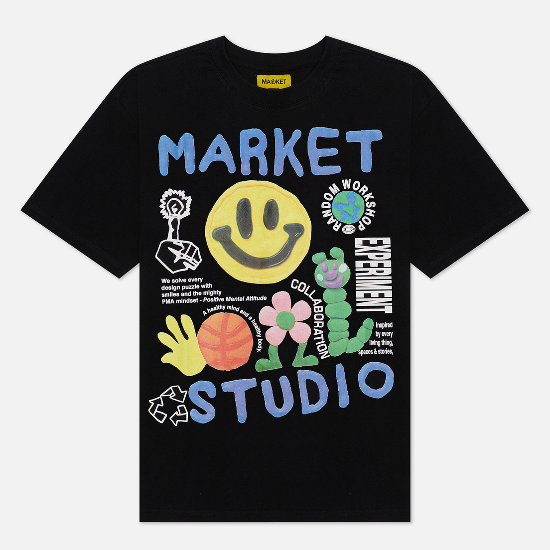 MARKET Мужская футболка Smiley Collage