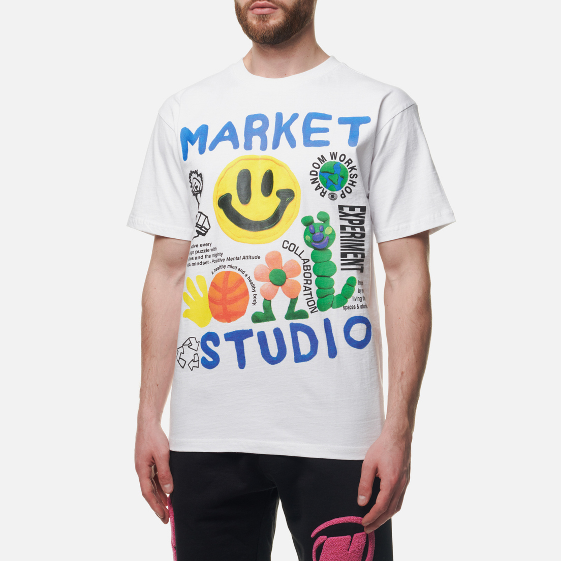 MARKET Мужская футболка Smiley Collage