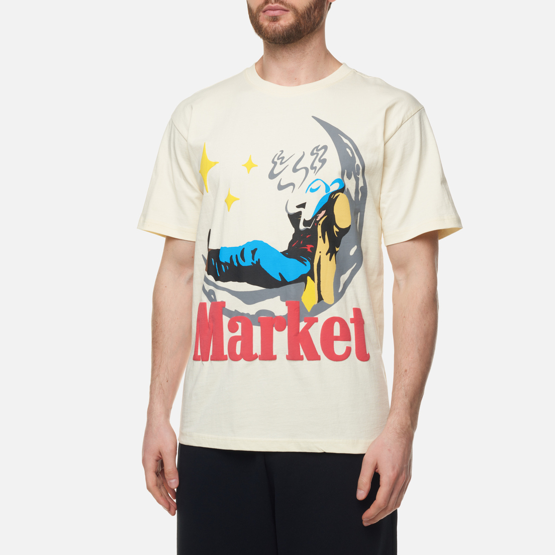 MARKET Мужская футболка Man On Moon