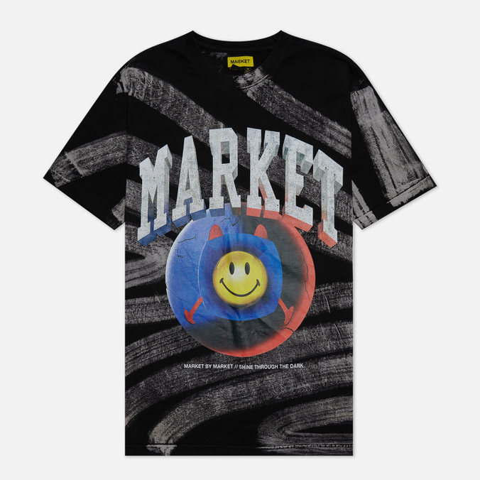 MARKET Smiley Happiness Within Tie-Dye market smiley happiness within hoodie