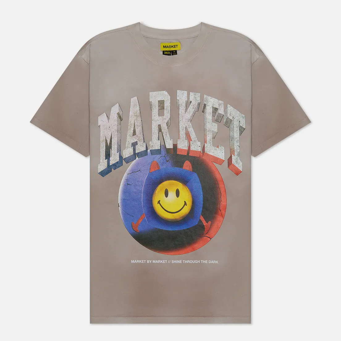MARKET Мужская футболка Smiley Happiness Within Tie-Dye