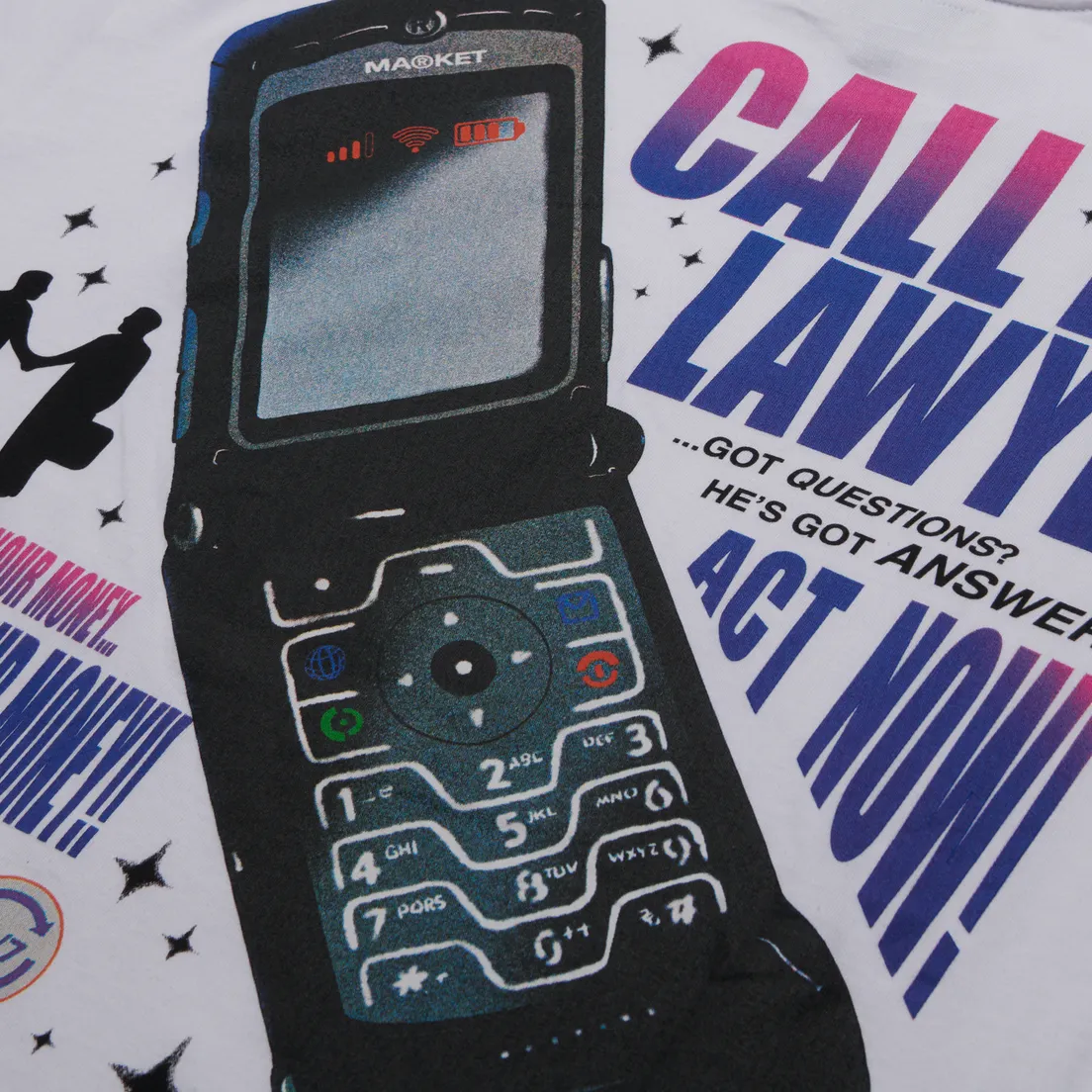 MARKET Мужская футболка Call My Lawyer Act Now