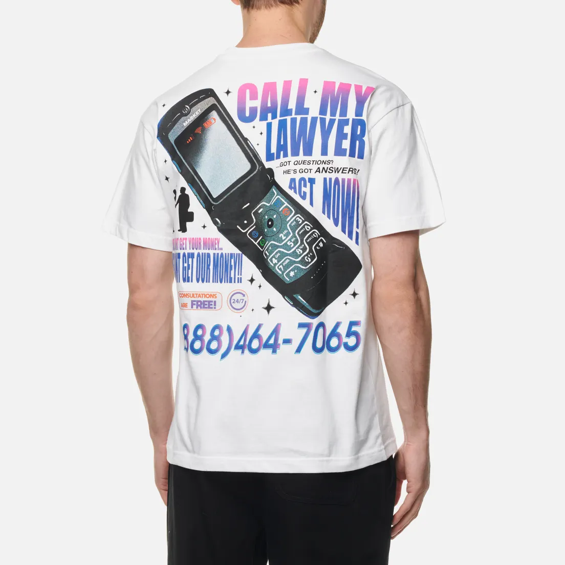 MARKET Мужская футболка Call My Lawyer Act Now