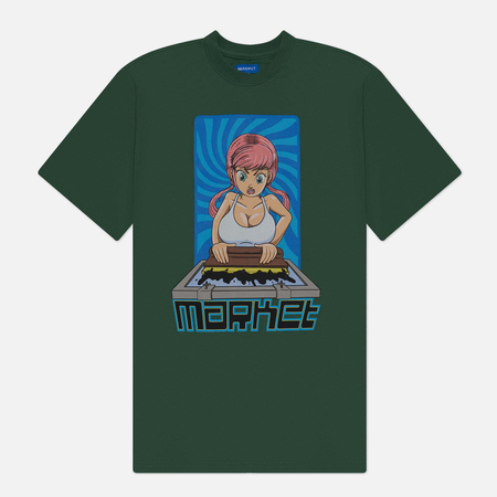 Мужская футболка MARKET Print Shop цвет зелёный размер XXL 2400₽