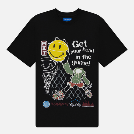 Мужская футболка MARKET Smiley Head In The Game, цвет чёрный, размер XXL