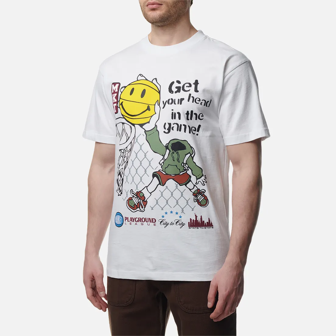 MARKET Мужская футболка Smiley Head In The Game