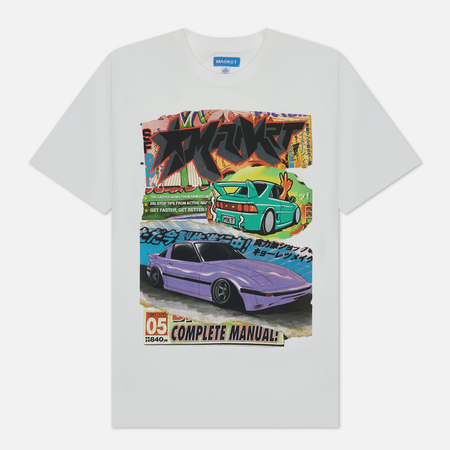 Мужская футболка MARKET Auto Salon цвет белый размер L 2950₽