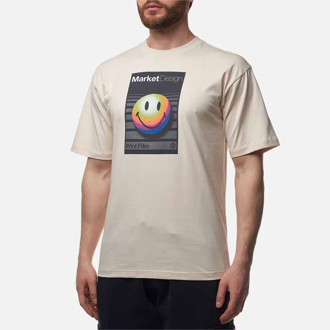 MARKET Мужская футболка Smiley Analogue