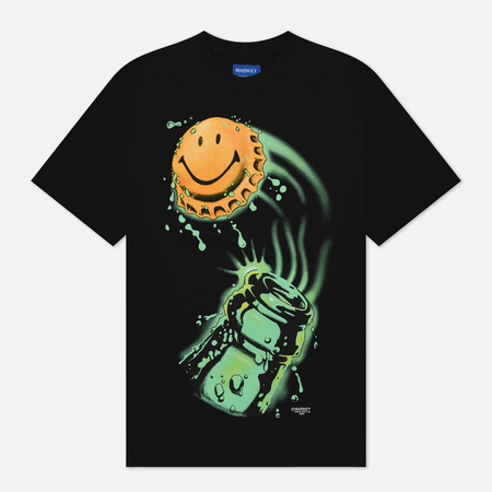 Мужская футболка MARKET Smiley It Just Do цвет чёрный размер XL 3250₽