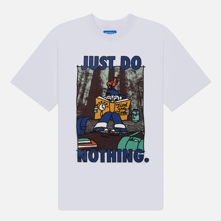 Мужская футболка MARKET Just Do Nothing цвет белый размер XXL 4550₽