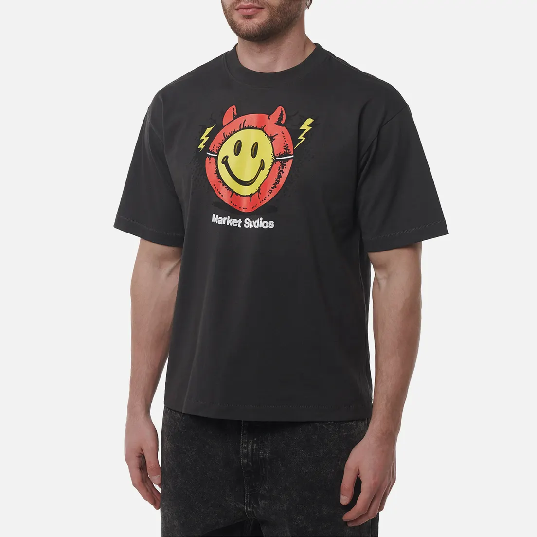 MARKET Мужская футболка Smiley Masked