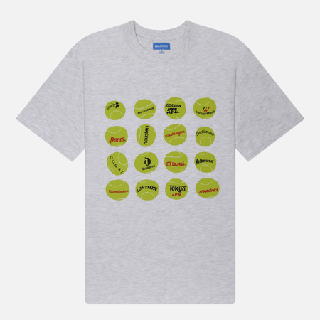 Мужская футболка MARKET Grand Slam цвет серый размер XXL 3250₽