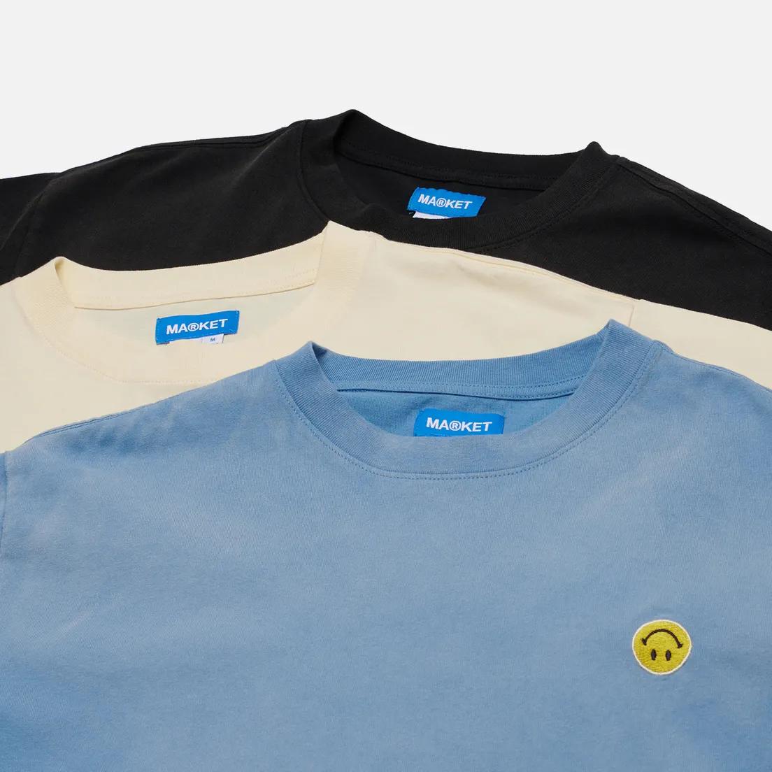 MARKET Комплект мужских футболок Smiley Sun Fade 3-Pack