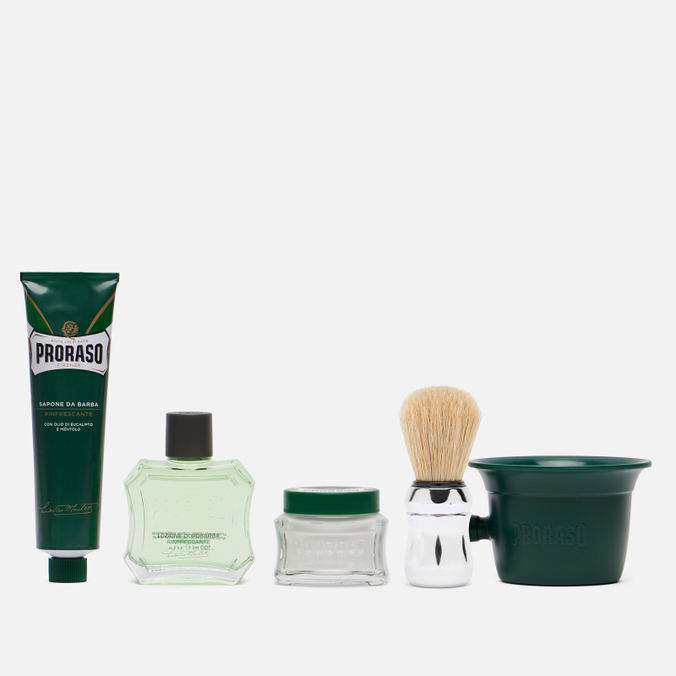 Набор для бритья Proraso, цвет зелёный, размер UNI