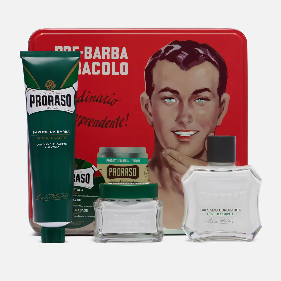 Proraso Набор для бритья Gino Vintage Selection Tin Green Range