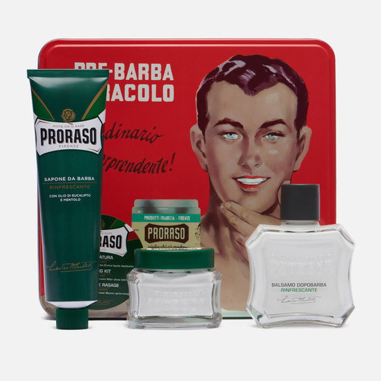 Набор для бритья Proraso Gino Vintage Selection Tin Green Range
