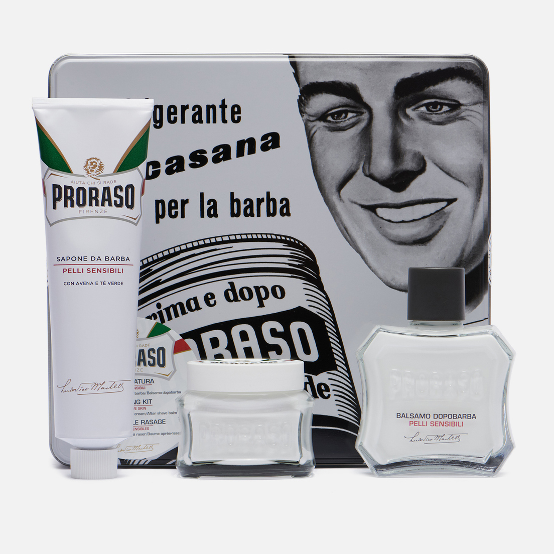 Proraso Набор для бритья Toccasana Vintage Selection Tin White Range