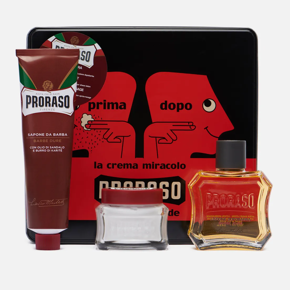 Proraso Набор для бритья Primadopo Vintage Selection Tin Red Range
